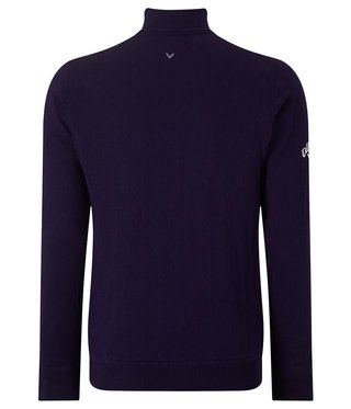 Callaway Windstopper 1/4 Zipped suéter de hombre, peacoat