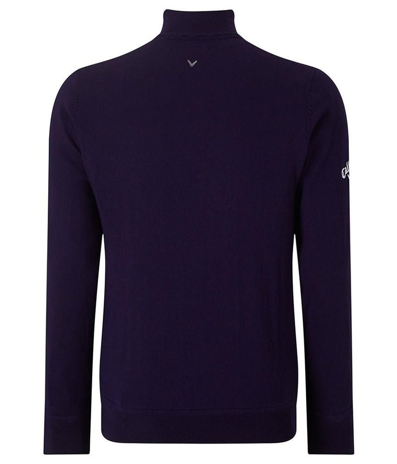 Callaway Windstopper 1/4 Zipped suéter de hombre, peacoat