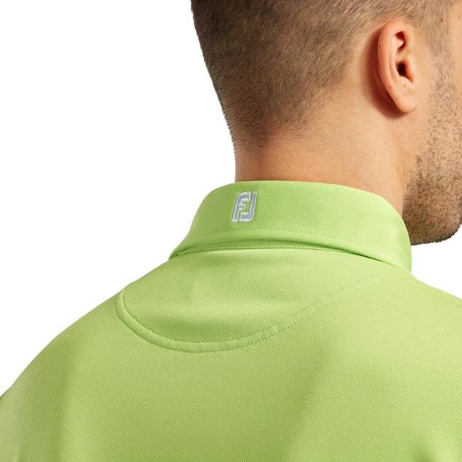 FootJoy Stretch Pique Solid polo de hombre, lima