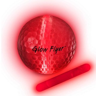 Masters Glow Flyer pelotas de golf, rojas
