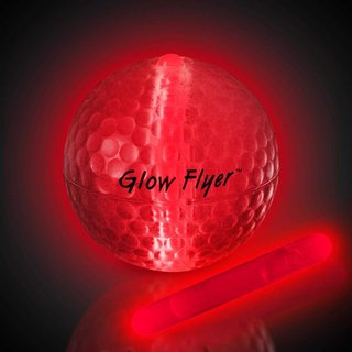 Masters Glow Flyer pelotas de golf, rojas