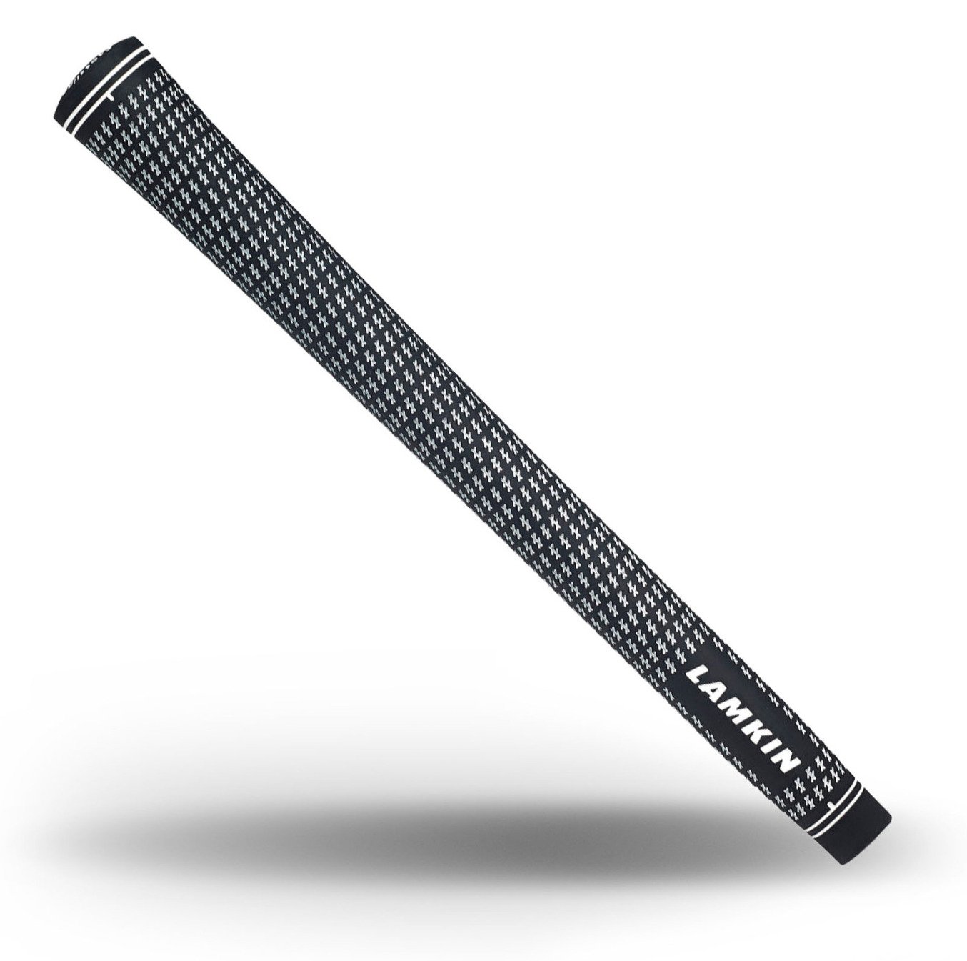 Lamkin Crossline Gents Classic .580 Round grip, negro/blanco, OVERSIZE