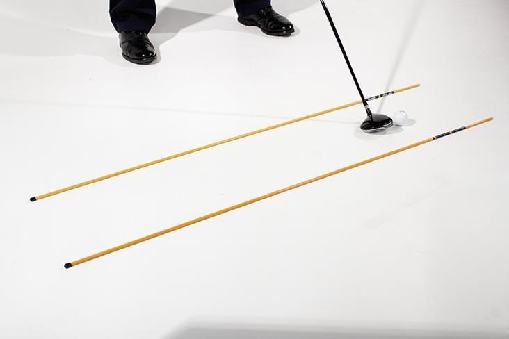 Masters Golf Masters Drill-Stix Training Alignment Rods 2pc Rojo