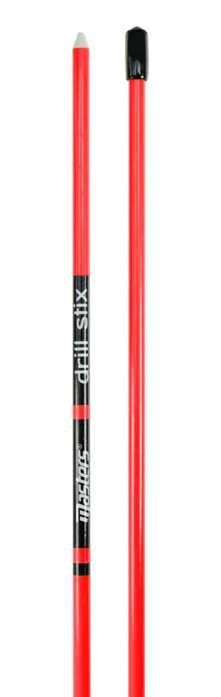 Masters Golf Masters Drill-Stix Training Alignment Rods 2pc Rojo