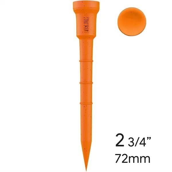 Lignum Tee 72mm (2 3/4") spinning orange, pack de 12, tee de golf