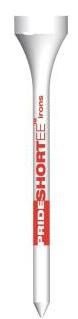 Pride Professional Tee System Prolength Short tees de madera rojos 53mm (2 1/8"), 25 unidades