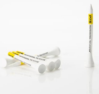 Pride Professional Tee System Prolength Yellow tees de madera 69mm (2 3/4"), 100 tees