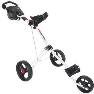 Masters 5 Series trolley de golf manual de 3 ruedas, blanco