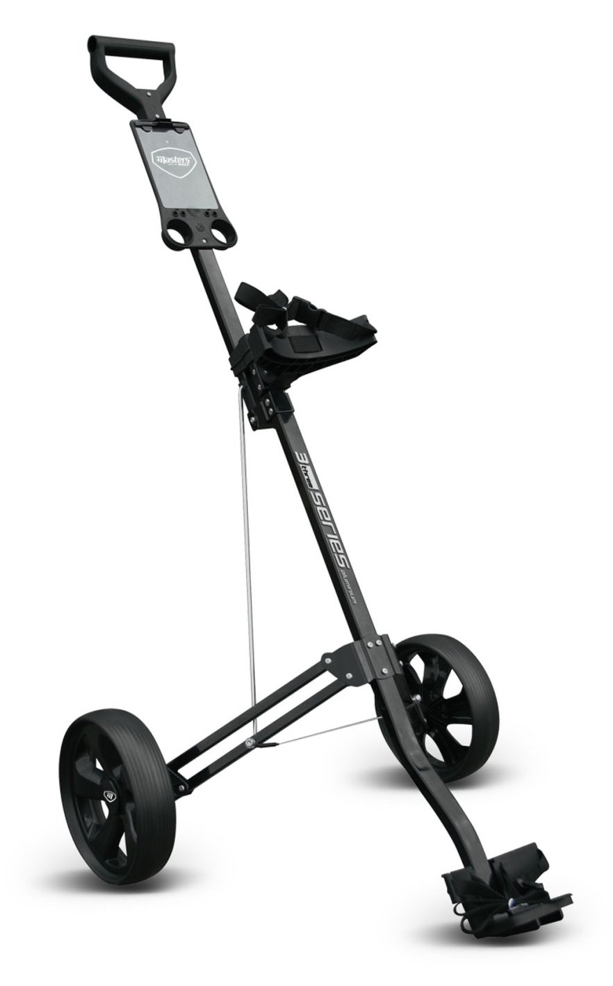 Masters Golf 3 Series Aluminium carrito manual de 2 ruedas, negro