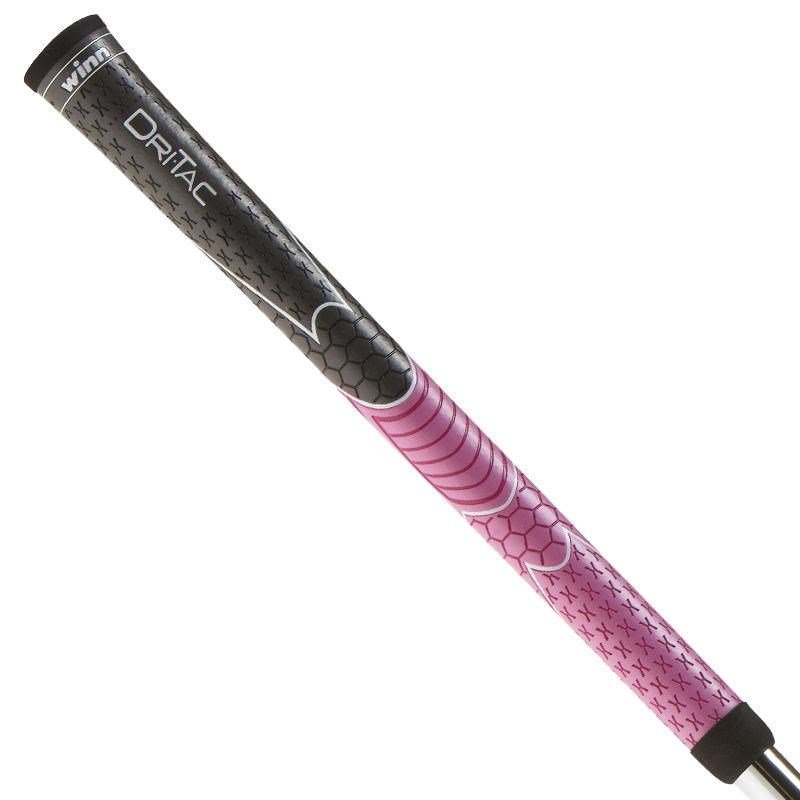 Winn Dri-Tac grip de golf para mujer, gris/rosa