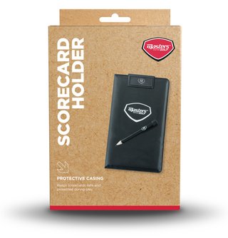 Masters Golf Score Card Holder accesorio, negro