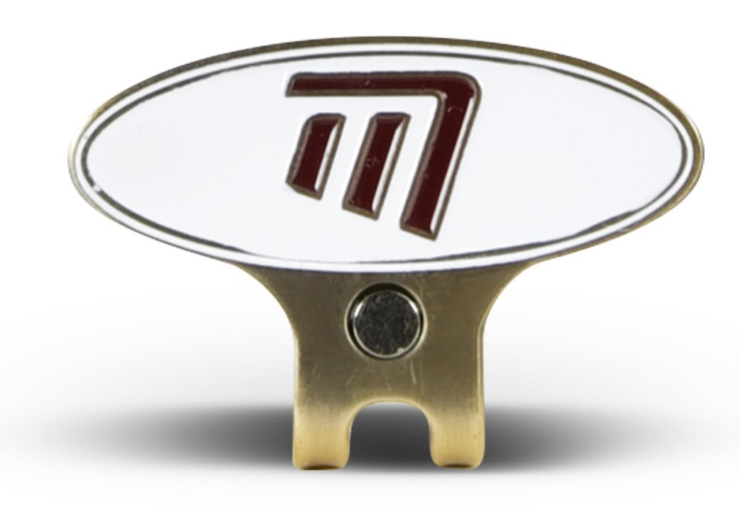 Masters Golf Cap Clip & Ball Marker, blanco/rojo