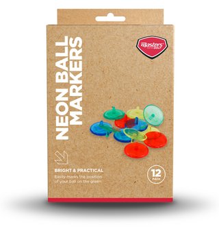 Masters Golf Neon Ball Markers (12 pack) marcadores de bola