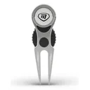 Masters Golf Deluxe Pitchfork With Marker marcador de green, plata