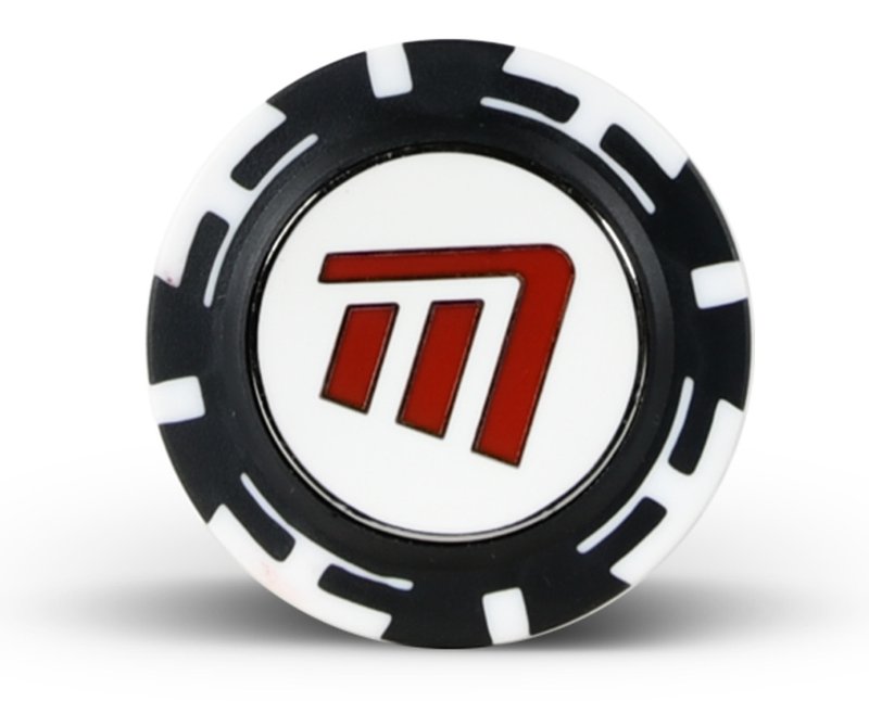 Masters Golf Poker Chips with Mag Ball Marker marcador de bola, negro/blanco