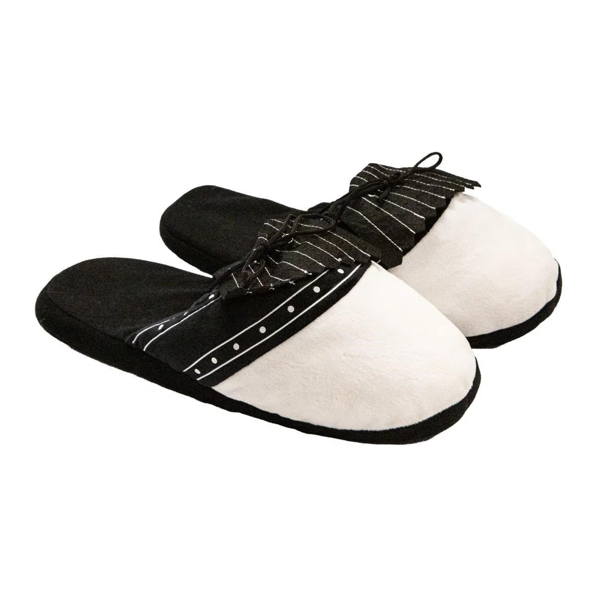 Longridge Golf Slippers (flaps) L (UK10-12) negro/blanco