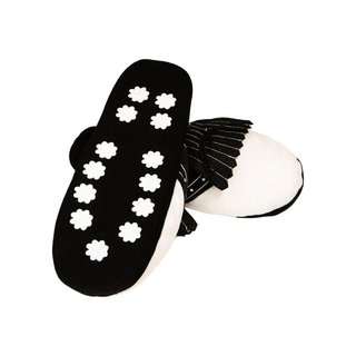 Longridge Golf Slippers (flaps) L (UK10-12) negro/blanco