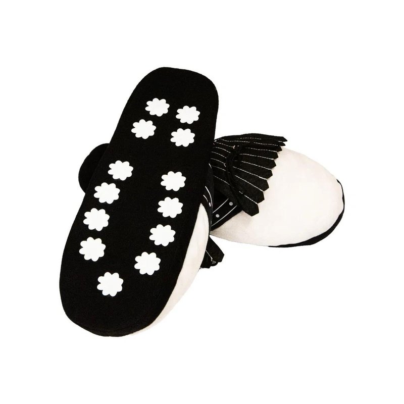 Longridge Golf Slippers (flaps) L (UK10-12) negro/blanco