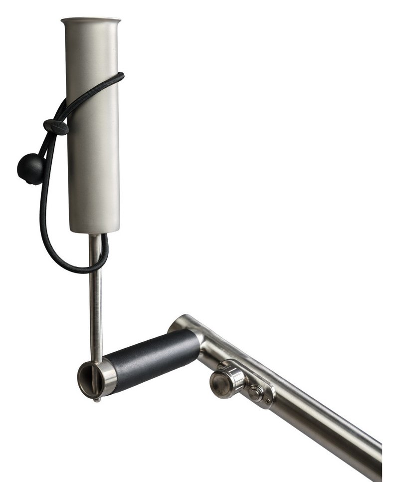 Davies Caddy Compact portaparasol para carro, plata cepillada