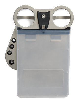 Davies Caddy Compact portátil para tarjeta de puntuación, plata cepillado mate