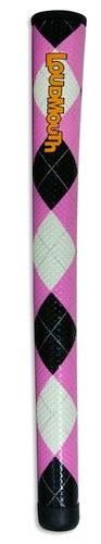 Loudmouth Golf Swing Pink & Black Argyle grip, STANDARD