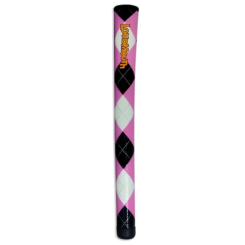 Loudmouth Golf Swing Pink & Black Argyle grip, STANDARD