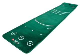 Pure 2 Improve Pure2Improve Dual Grain Putting Mat with Broom (335,3x69,9cm) ayuda de entrenamiento