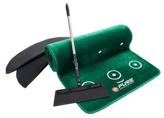 Pure 2 Improve Pure2Improve Dual Grain Putting Mat with Broom (335,3x69,9cm) ayuda de entrenamiento