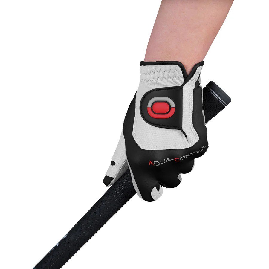 Zoom Zoom Aqua Control guante de golf para hombre, blanco/negro/rojo