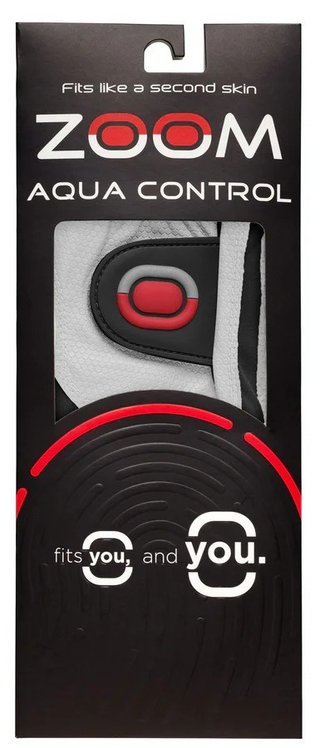 Zoom Zoom Aqua Control guante de golf para hombre, blanco/negro/rojo