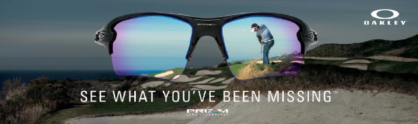 Comparación paralela de la visión en un campo de golf con y sin lentes Prizm Golf