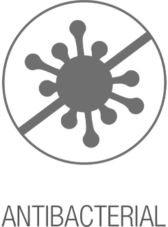 Icono de protección antibacteriana y antiolor