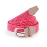 Cinturón elástico PING Stretch Webbing para mujer en color Flamingo – vista frontal