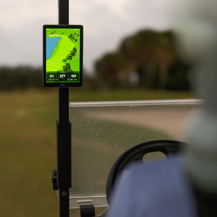 Pantalla de distancia del GPS The Caddie