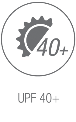 Icono de protección solar UPF 40+