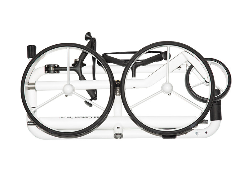 Tamaño de plegado compacto del JuCad Carbon Travel Bianco SV 3.0 65x35x15 cm