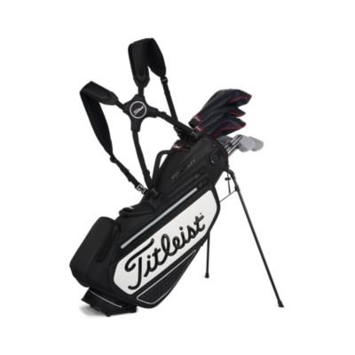 Bolsa de trípode Titleist Premium StaDry: diseño inspirado en el Tour en blanco y negro