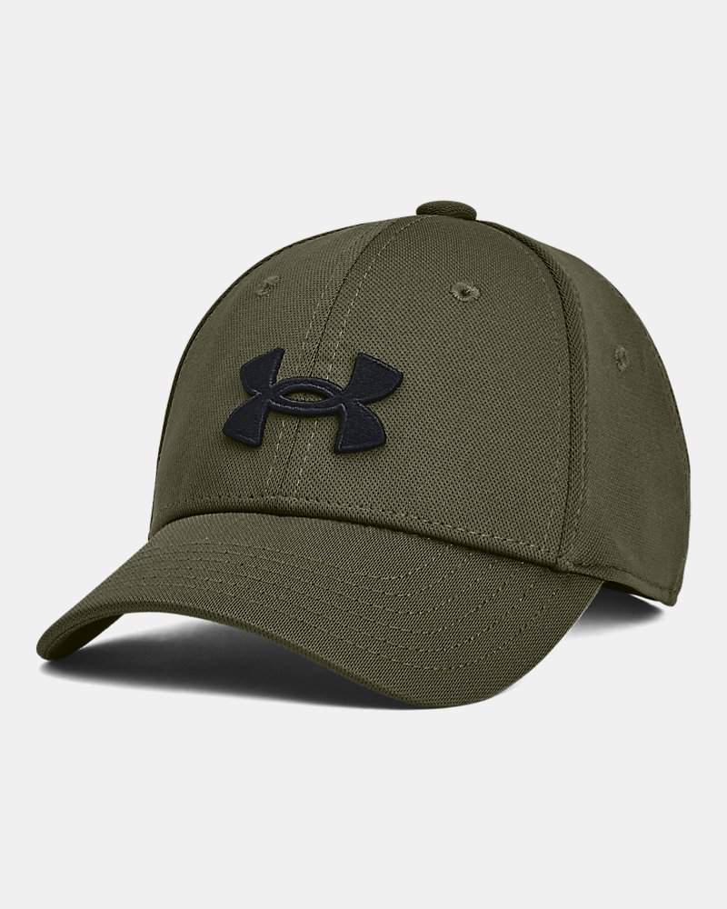 Gorra UA Blitzing Low para niños verde marino vista frontal