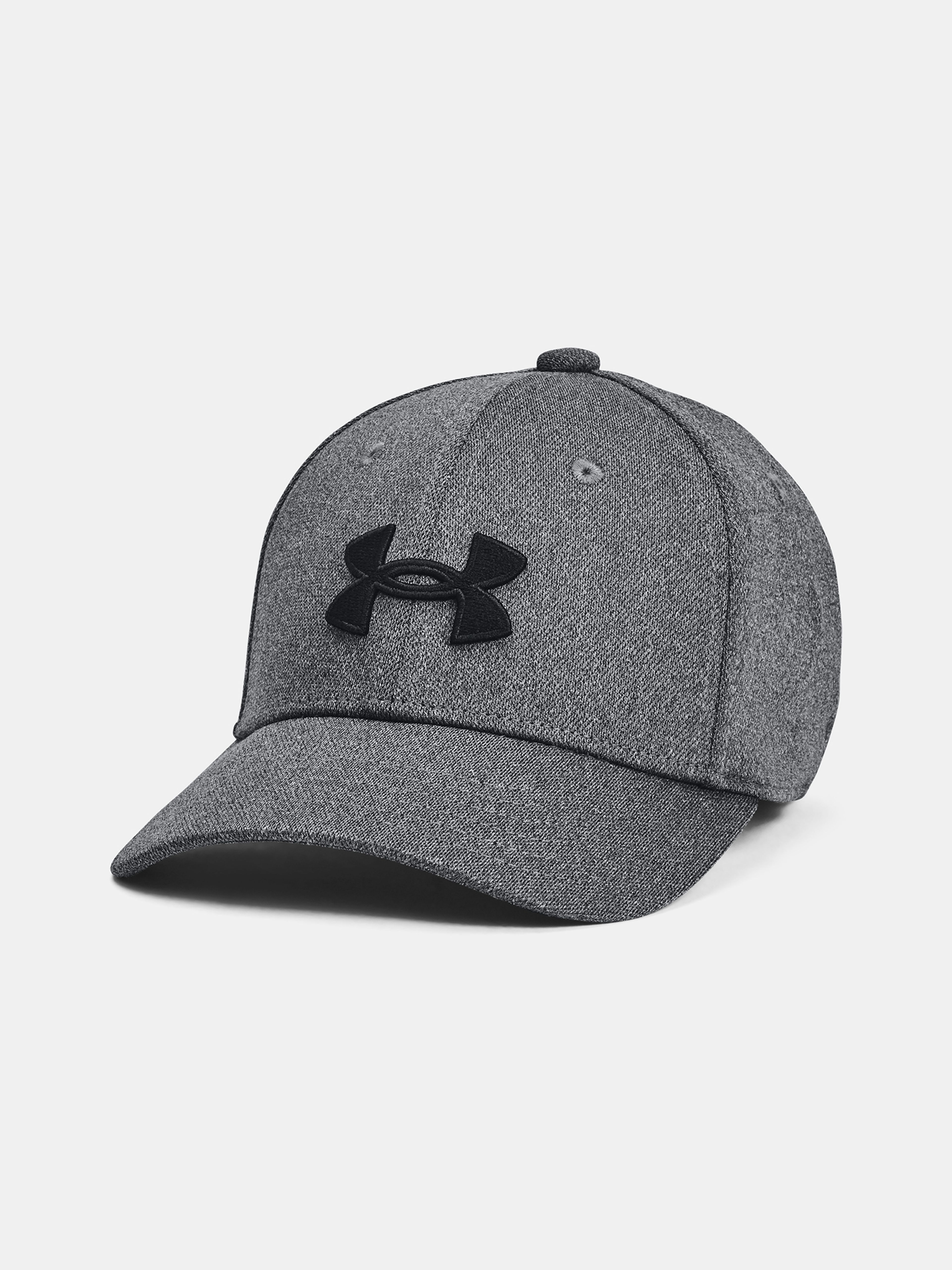 Gorra junior Under Armour Blitzing Low vista frontal en negro