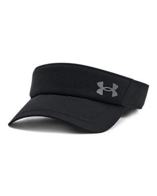 Visera Under Armour Iso-Chill Launch: perfil lateral que muestra el tejido plano ligero y los paneles perforados