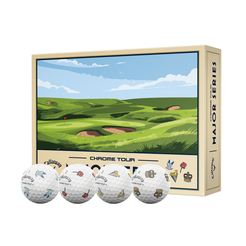 Callaway Chrome Tour July Major 2026: vista completa de la caja de edición limitada