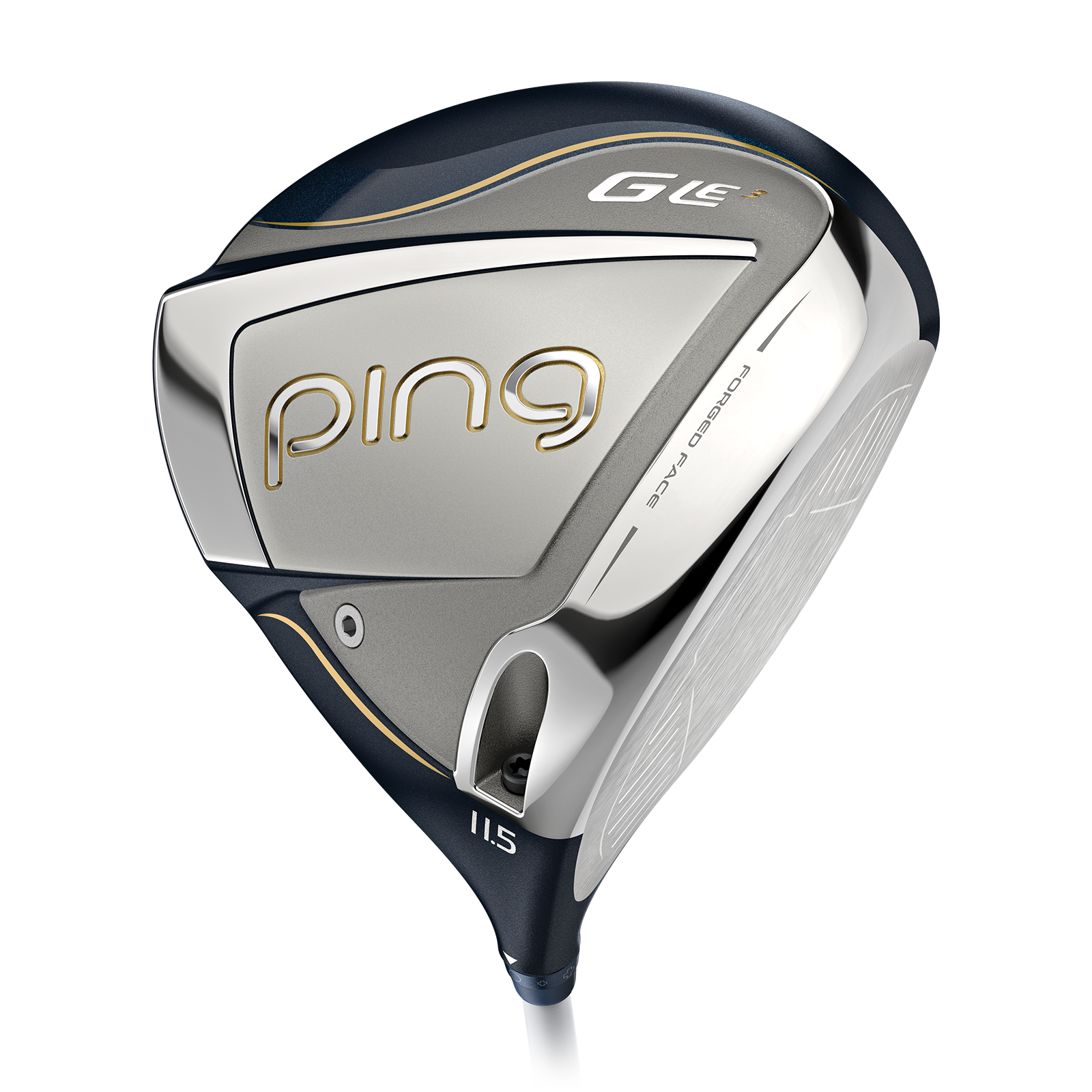PING G Le3 driver sole showing back weight placement