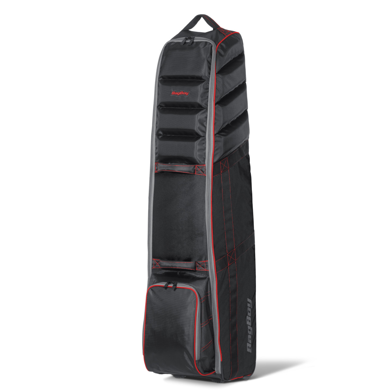 Funda de viaje Bag Boy T-800 negro/rojo/pizarra &mdash; detalle de la parte superior acolchada