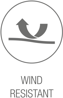 Prenda exterior resistente al viento