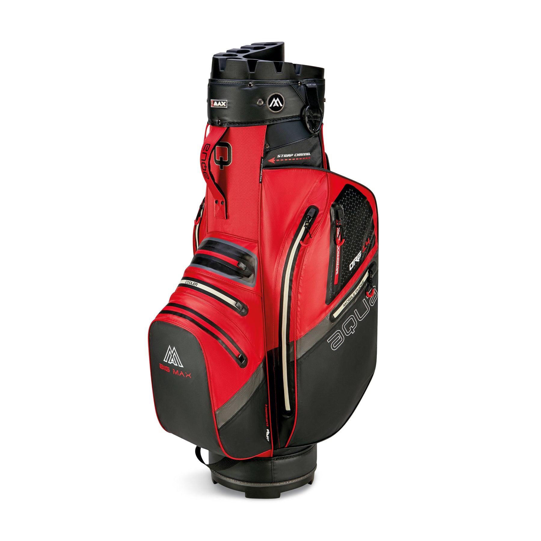 Big Max AQUA Silencio 4 rojo/negro — Parte superior organizadora silenciosa de 14 divisiones