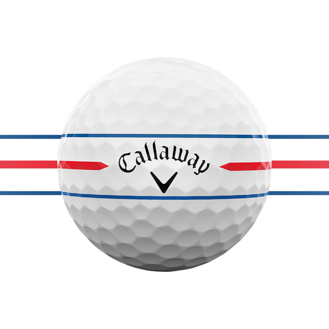 Callaway Chrome Soft 2026 — 360 Triple Track full-circumference alignment lines