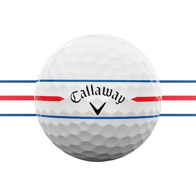 Callaway Chrome Soft 26 — Líneas de alineación Triple Track de 360
