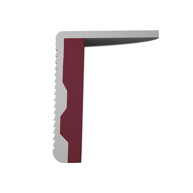 Detalle de la ranura FRD Forward Roll Design