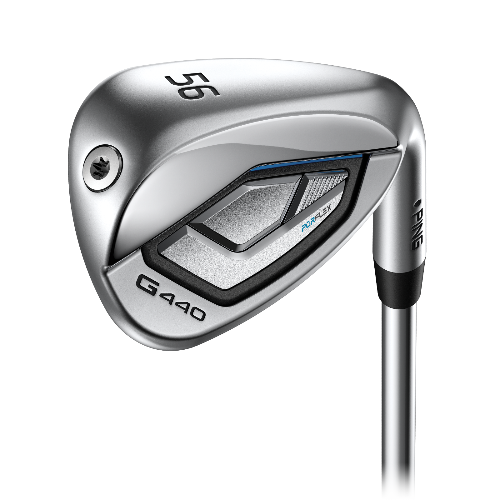 Cavidad del wedge PING G440 de 56 grados que muestra el diseño Sand Saver