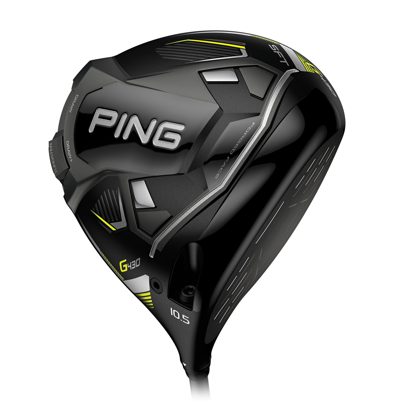 Vista de la suela del driver PING G440 SFT mostrando la construcción de la corona de carbono Carbonfly Wrap